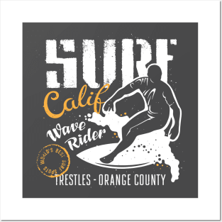 surf calif Posters and Art